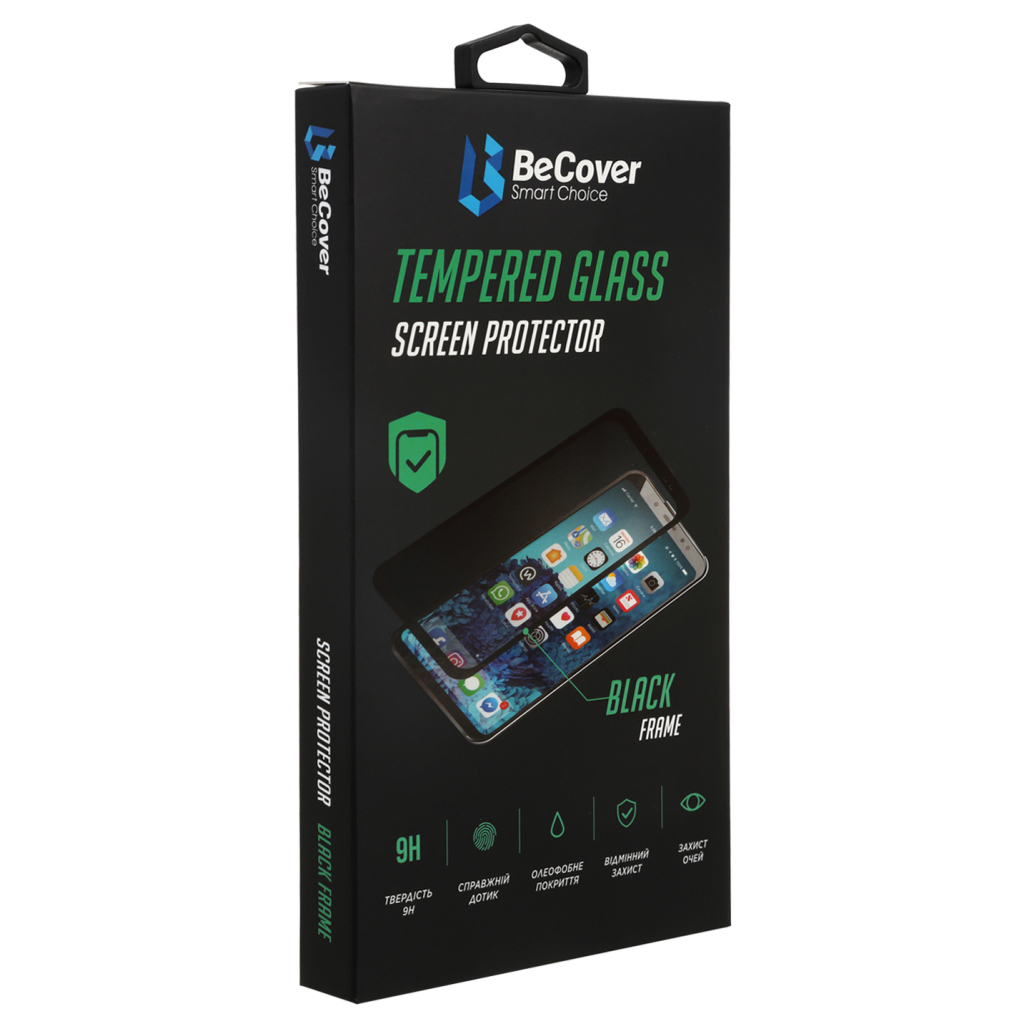Захисне скло BeCover для ZTE Blade A52 Black (708755) фото1