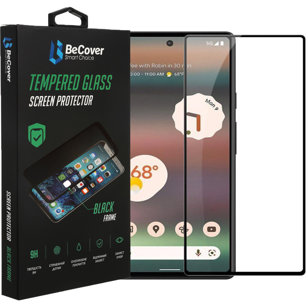 Захисне скло BeCover для Google Pixel 6A Black (708757) фото1