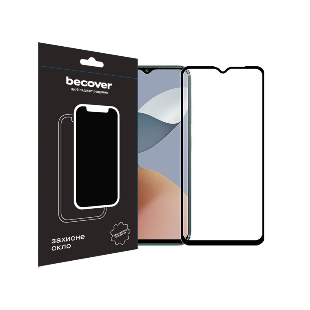 Захисне скло BeCover для ZTE Blade A73 Black (710629) фото1