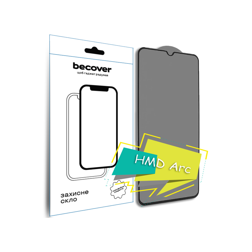 Захисне скло BeCover для HMD Arc Black (713412) фото1