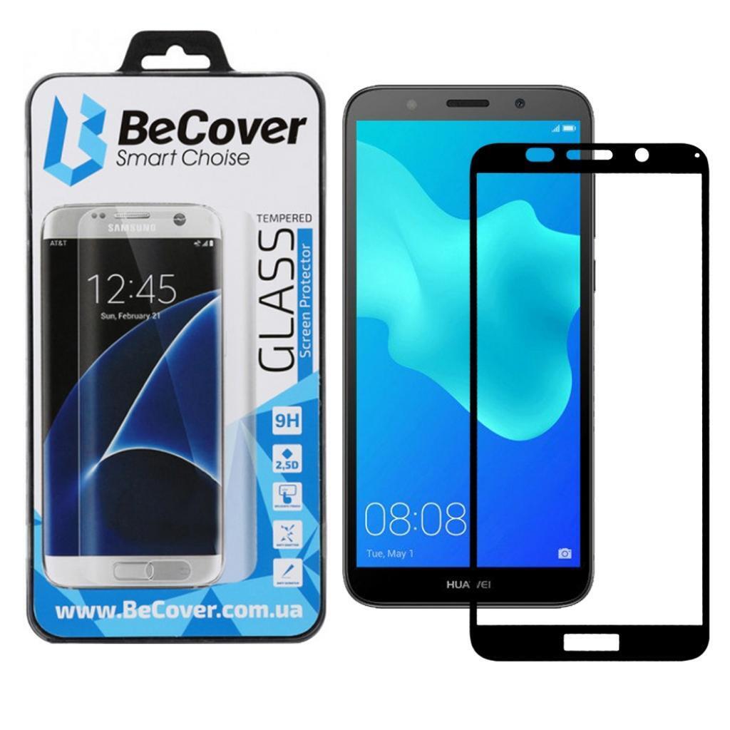 Захисне скло BeCover для Huawei Y5 2018 Black (702754) фото1