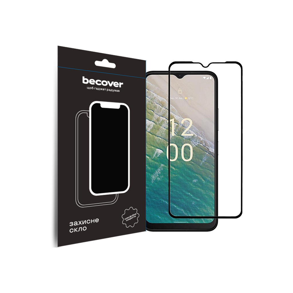 Защитное стекло BeCover для Nokia C32 Black (709739) фото1