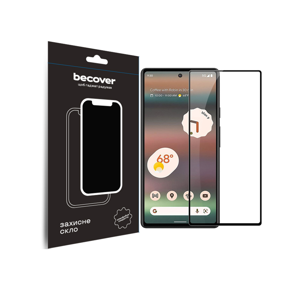 Защитное стекло BeCover для Google Pixel 7a Black (709767) фото1