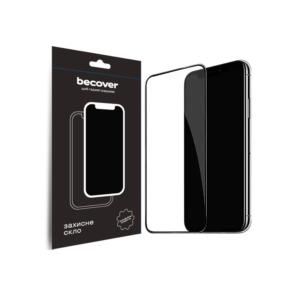 Защитное стекло BeCover для Apple iPhone 15 Plus Black (709788) фото1