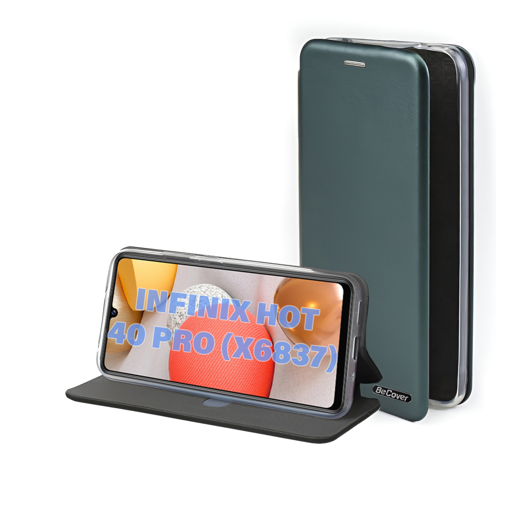 Чохол-книжка BeCover Exclusive для Infinix Hot 40 Pro (X6837) Dark Green (711156) фото1