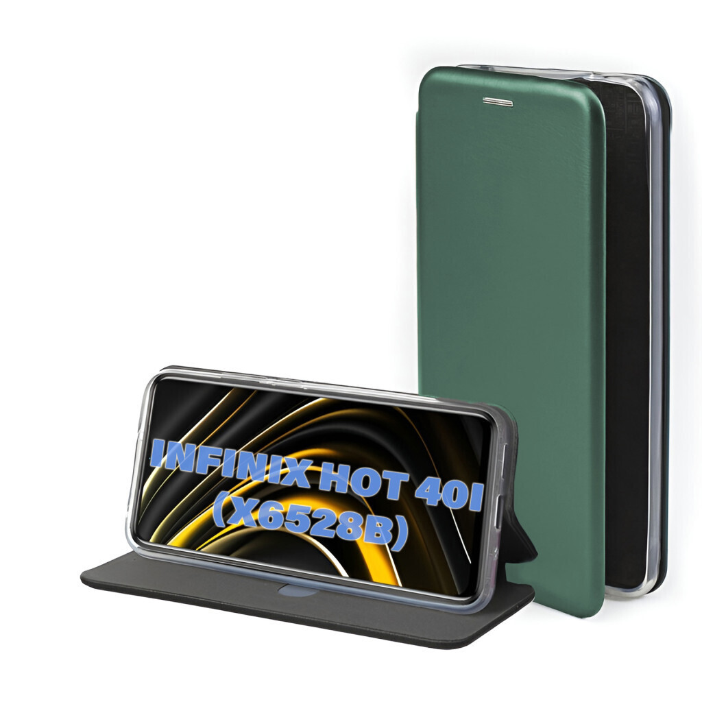 Чохол-книжка BeCover Exclusive для Infinix Hot 40i (X6528B) Dark Green (711232) фото1