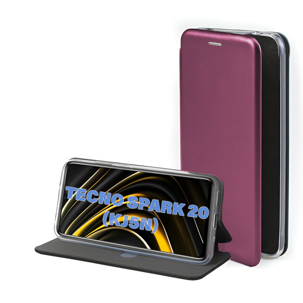 Чохол-книжка BeCover Exclusive для Tecno Spark 20 (KJ5n) Red Wine (711239) фото1