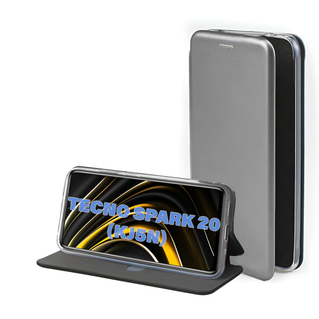 Чохол-книжка BeCover Exclusive для Tecno Spark 20 (KJ5n) Gray (711243) фото1