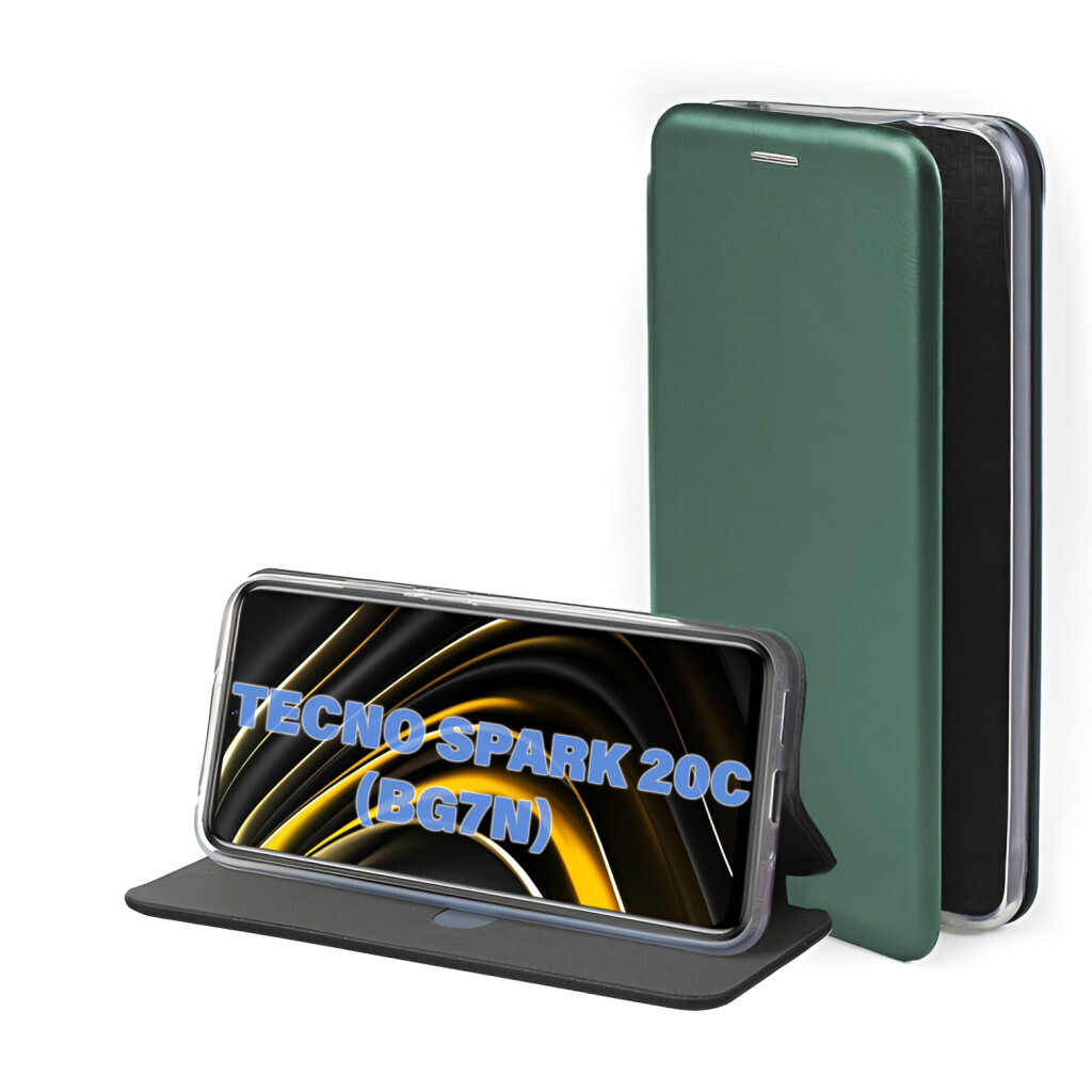Чохол-книжка BeCover Exclusive для Tecno Spark 20C (BG7n) Dark Green (711249) фото1