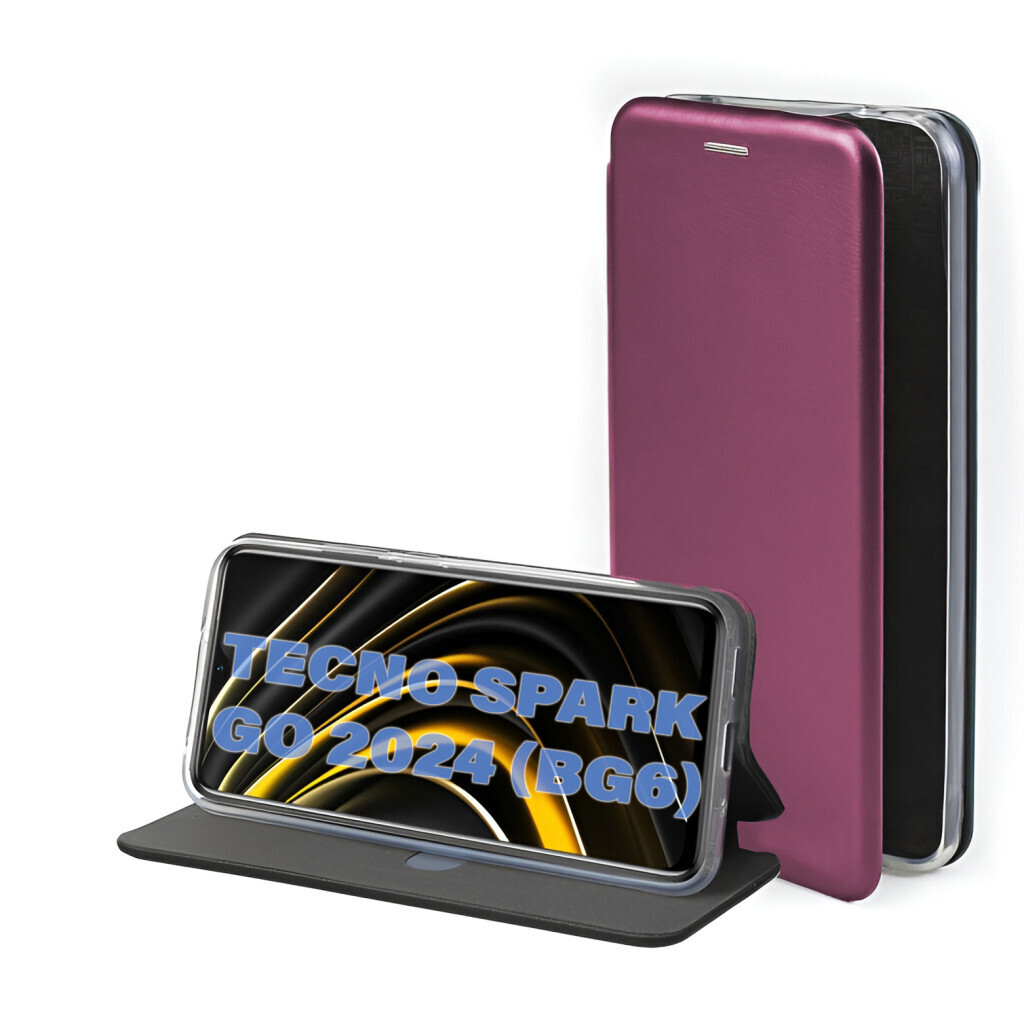Чохол-книжка BeCover Exclusive для Tecno Spark Go 2024 (BG6) Red Wine (711253) фото1