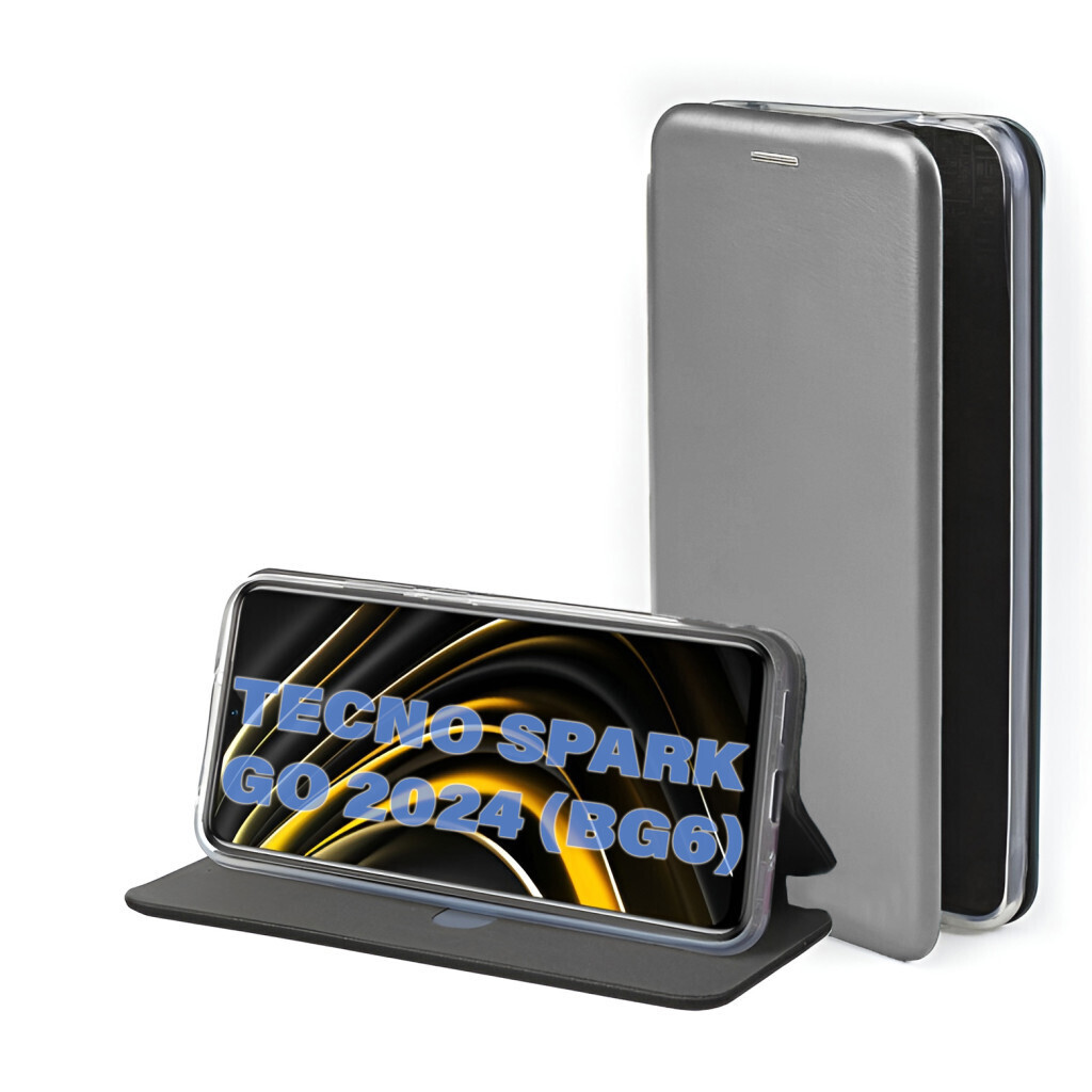 Чохол-книжка BeCover Exclusive для Tecno Spark Go 2024 (BG6) Gray (711257) фото1