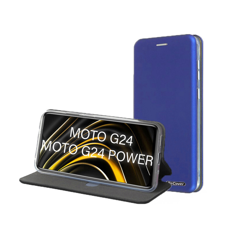 Чохол-книжка BeCover Exclusive для Motorola Moto G24/G24 Power Deep Blue (711485) фото1