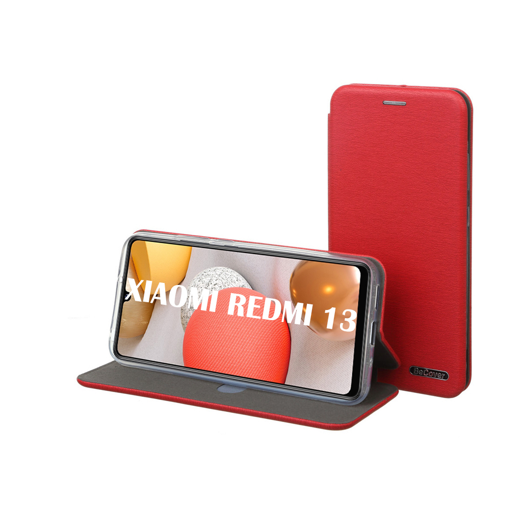 Чохол-книжка BeCover Exclusive для Xiaomi Redmi 13 Red (711549) фото1