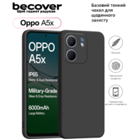 Силіконовий чохол BeCover для Oppo A5x 4G/5G Black (713788)