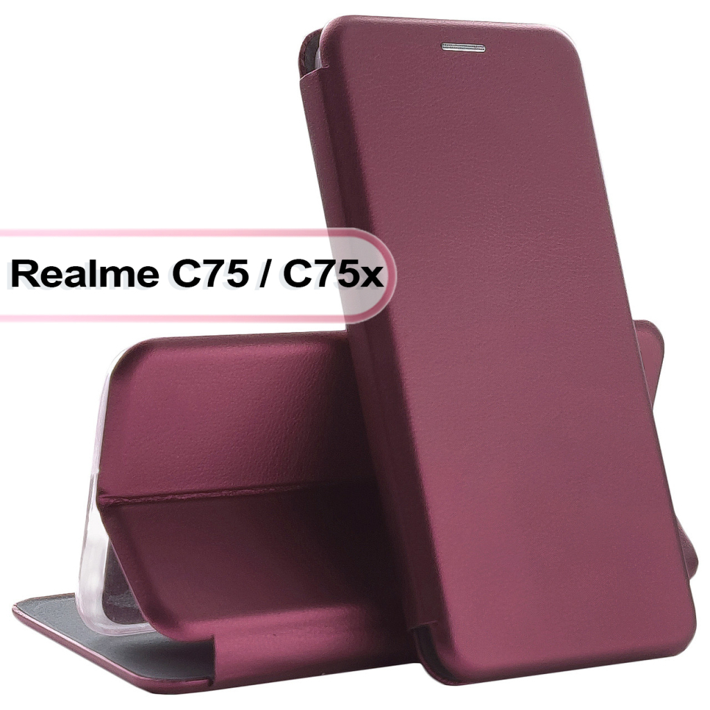 Чохол-книжка BeCover Exclusive для Realme C75 / C75x Red Wine (713512) фото1