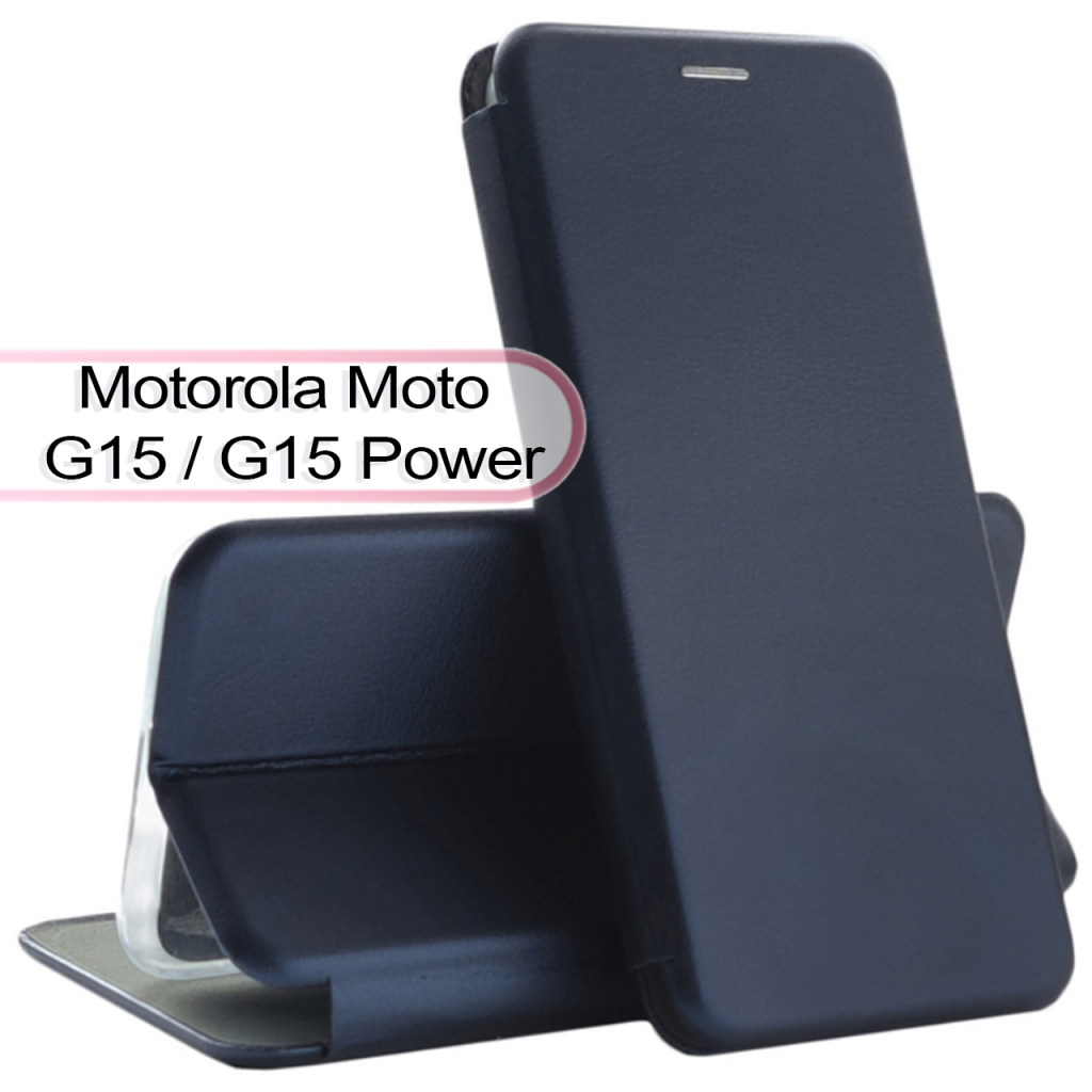 Чохол-книжка BeCover Exclusive для Motorola Moto G15 / G15 Power Deep Blue (713514) фото1