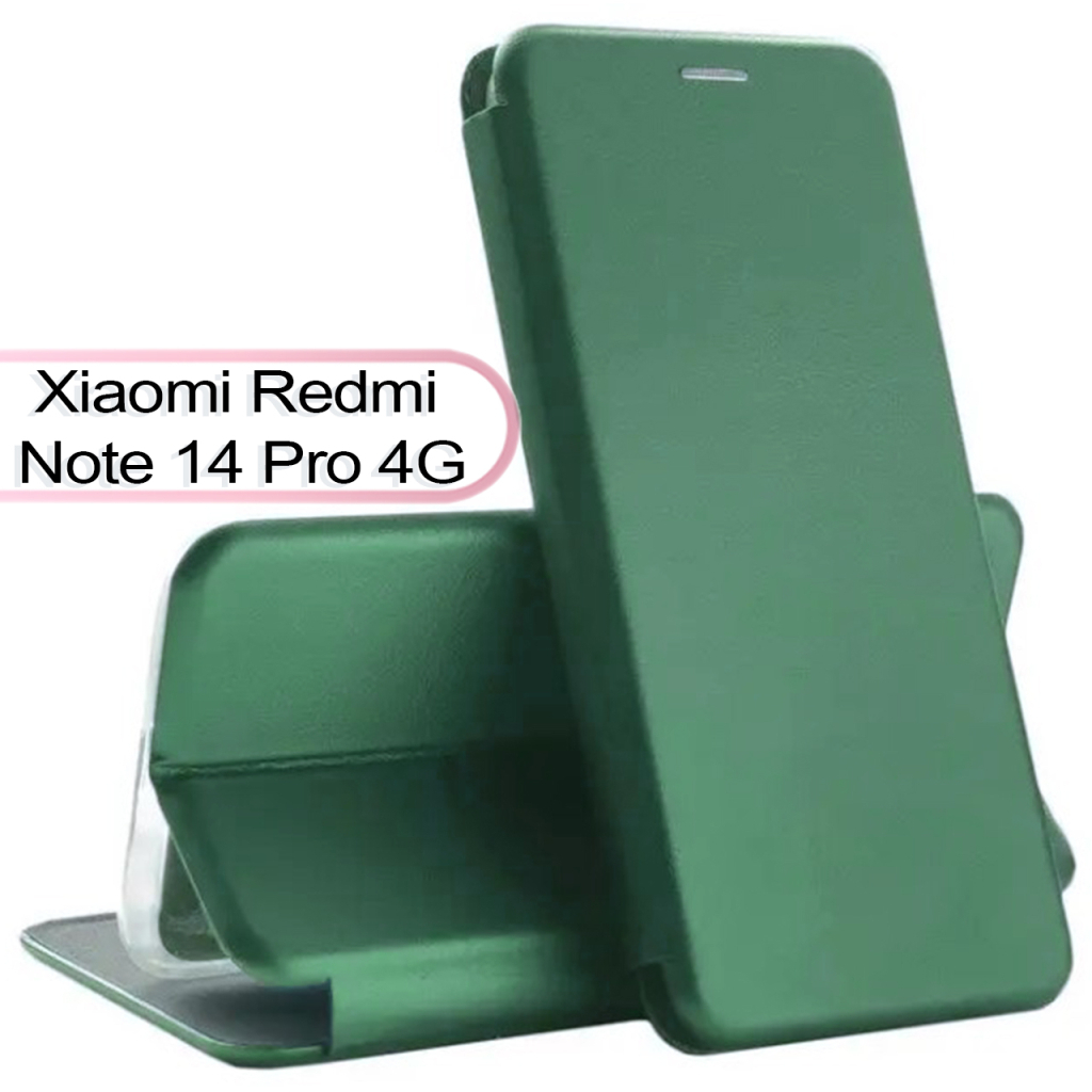 Чохол-книжка BeCover Exclusive для Xiaomi Redmi Note 14 Pro 4G Dark Green (713524) фото1