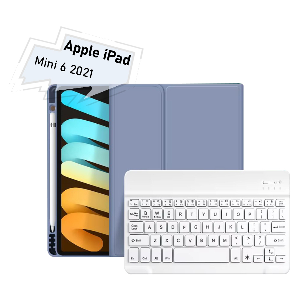 Чохол-книжка з бездротовою клавіатурою BeCover для Apple iPad Mini 6 2021 Purple (712991) фото1