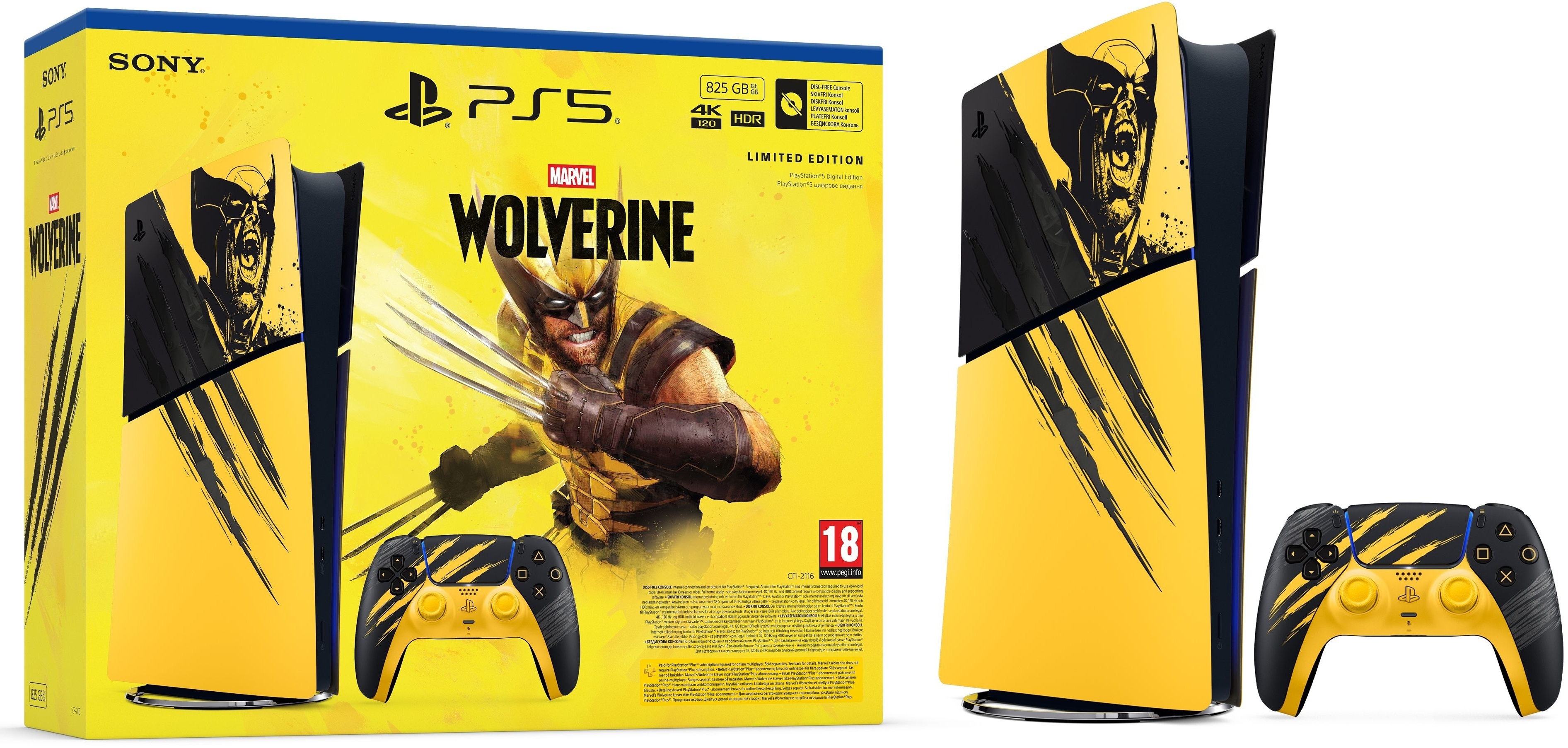 Игровая консоль PlayStation 5 Slim Digital Edition Marvel's Wolverine Limited Edition фото1