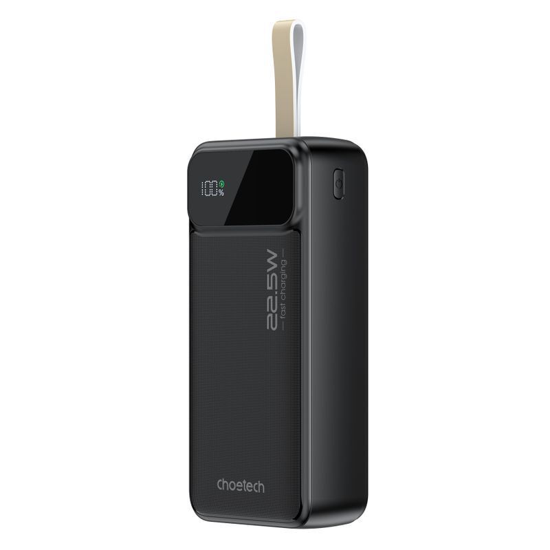Павербанк, Choetech 30000 mAh, PD 22,5 Вт, черный фото1