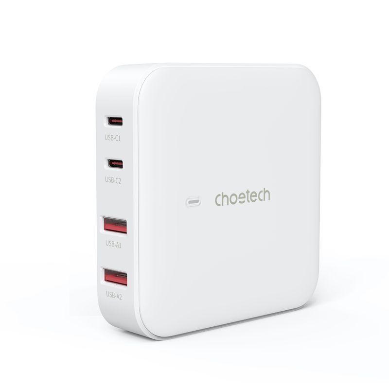 Зарядное устройство, GaN, 2 USB-A / 2 USB-C, 100Вт, QC3.0/PD/PPS фото1