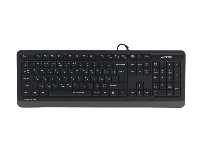 Клавиатура A4Tech Fstyler, USB, QuietKey, FK10Q (Grey) фото1