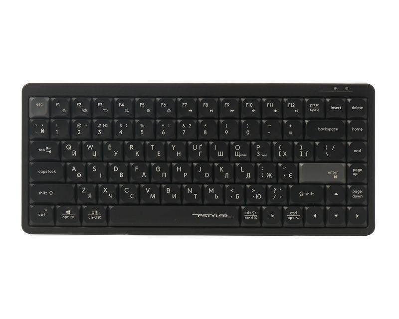 Клавиатура A4Tech с ножничными переключателями Fstyler, USB FX53 (Black) фото1