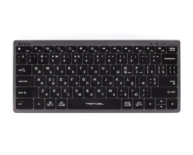Клавіатура A4Tech з ножичним перемикачем Fstyler, USB FX51 USB (Grey) фото1