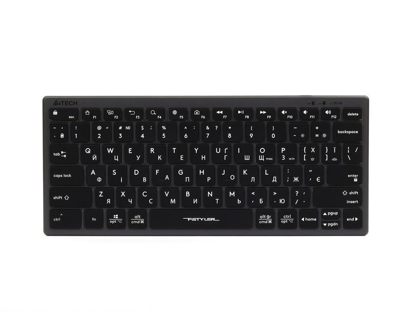 Клавиатура A4Tech с ножничными переключателями Fstyler, USB, FX61 USB (Grey) фото1