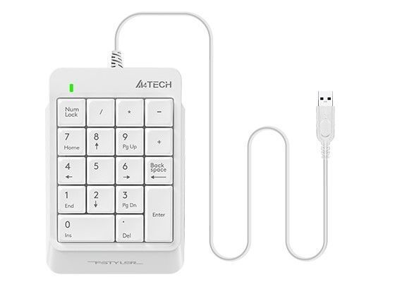 Цифровая клавиатура A4Tech Fstyler, FK13P (White) фото1