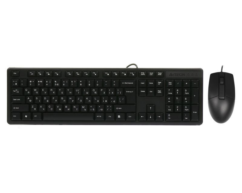 Дротовий комплект A4Tech USB, KK-3330S Black фото1