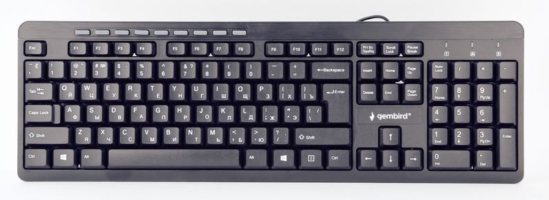 Клавиатура Gembird мультимедийная, USB, черная KB-UM-106-RU фото1