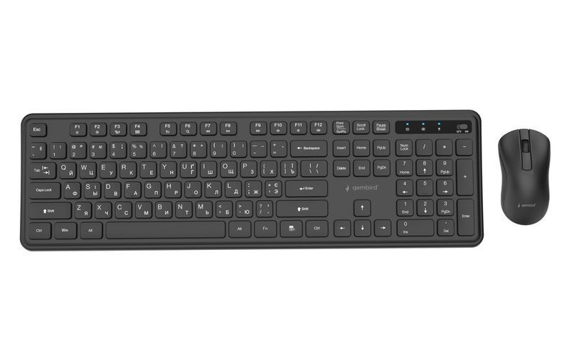 Беспроводной комплект Gembird Silent Pro Business, KBS-WPS-01-CYRL черный фото1