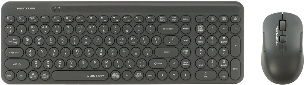 Беспроводной комплект A4Tech Fstyler клавиатура+мышь (FG3300 Air2 Grey) фото1