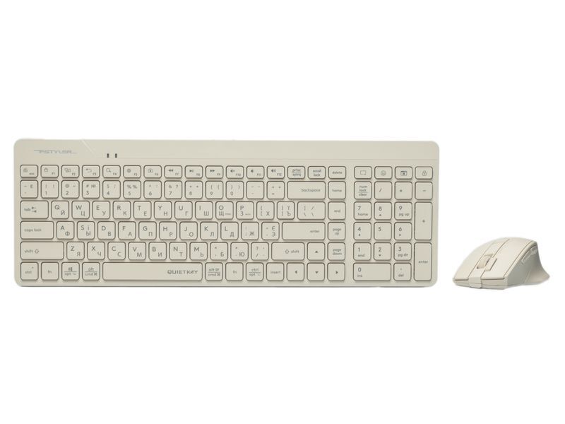 Бездротовий комплект A4Tech Fstyler клавіатура+миша, FG2400 Air (Beige) фото1