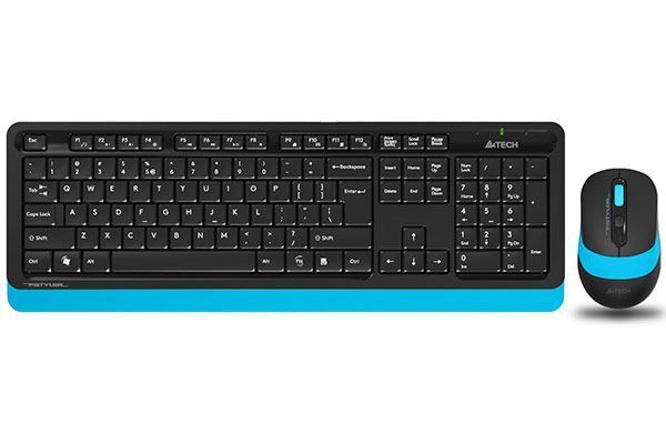 Бездротовий комплект A4Tech Fstyler клавіатура+миша, FG1010S (Blue) фото1