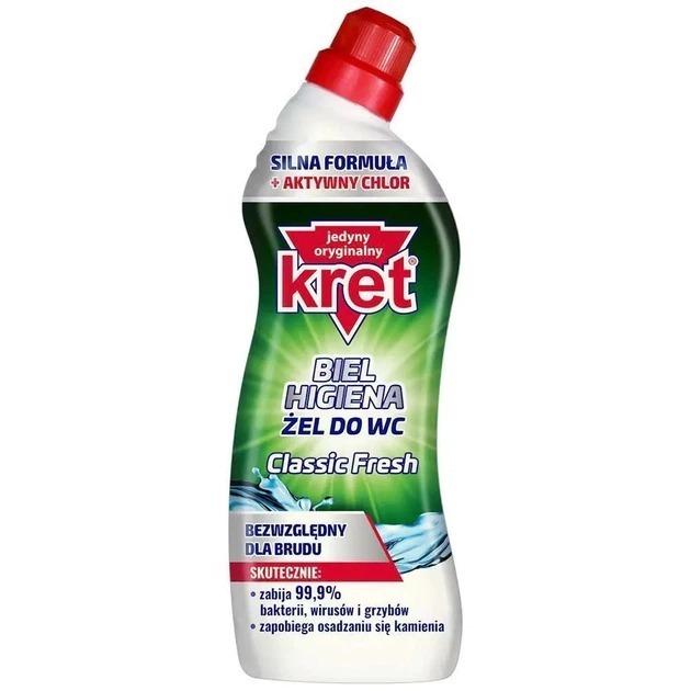 Гель для мытья унитазов Kret Classic Fresh 750 мл фото1