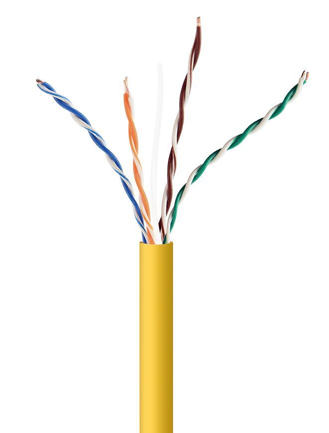 Патч-корд Cablexpert CAT5e (CCA), AWG24, не экранированный, желтый, 305 м фото1