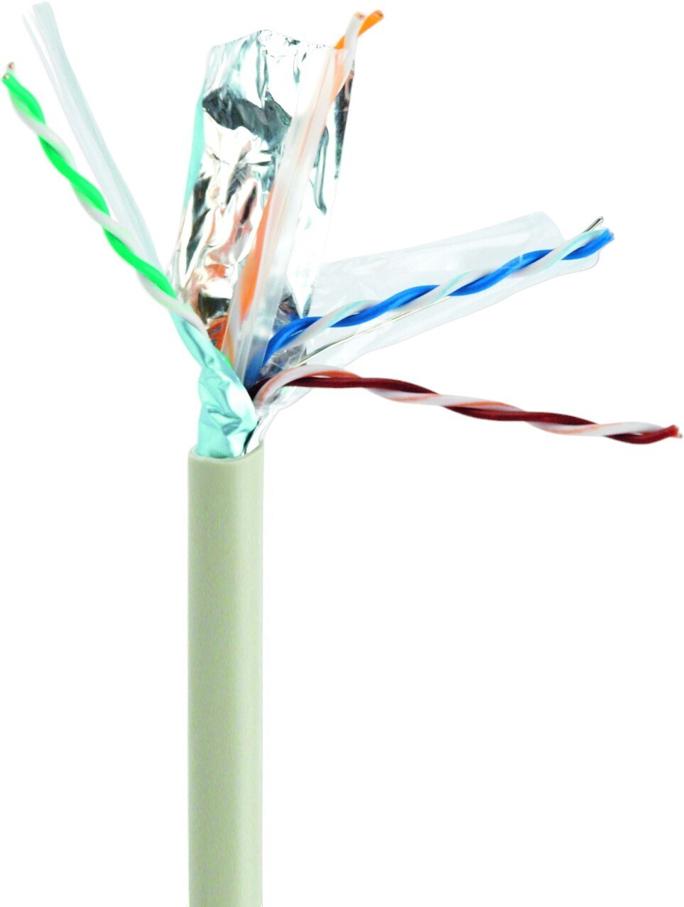 Патч-корд Cablexpert CAT6 (CCA), AWG23, экранированный фольгой, 100 м фото1