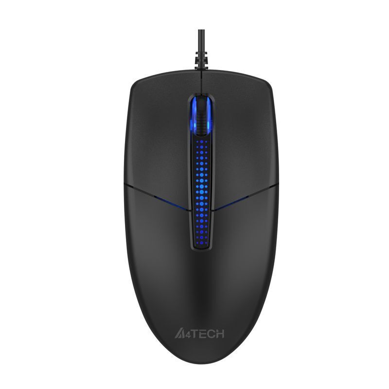 Мышь A4Tech USB 1200 dpi, черный фото1