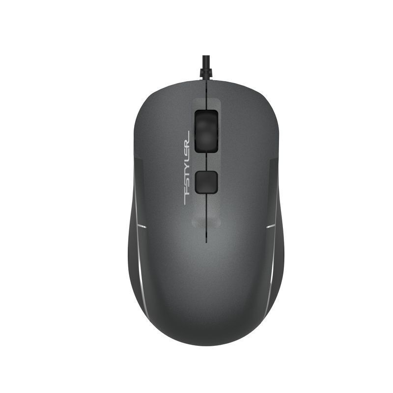 Миша Fstyler, біле підсвічування, USB, 1600 dpi, сірий фото1