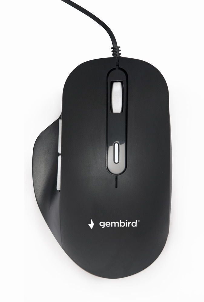 Миша Gembird 6 кнопок, USB 3600 dpi, чорний фото1
