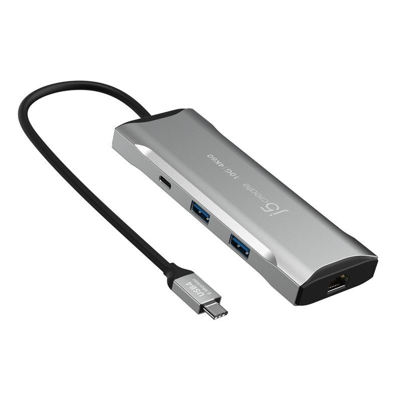 Хаб USB-C 10Gbps, 7-в-1 (хаб/HDMI/PD/картридер), серый фото1