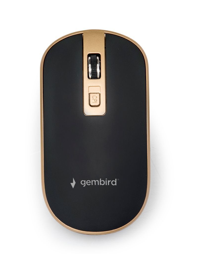 Миша Gembird USB, 1600 dpi, MUSW-4B-06-BG чорна фото1