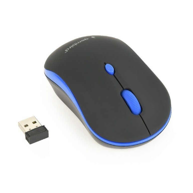 Миша Gembird USB, 1600 dpi, синя фото1