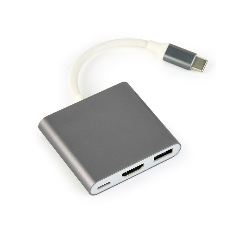 Адаптер-переходник USB-C на HDMI/USB 3.0/USB-C A-CM-HDMIF-02-SG фото1