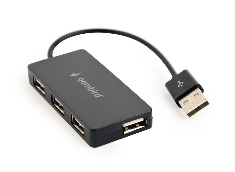 Хаб на 4 порти USB 2.0 UHB-U2P4-04 чорний фото1