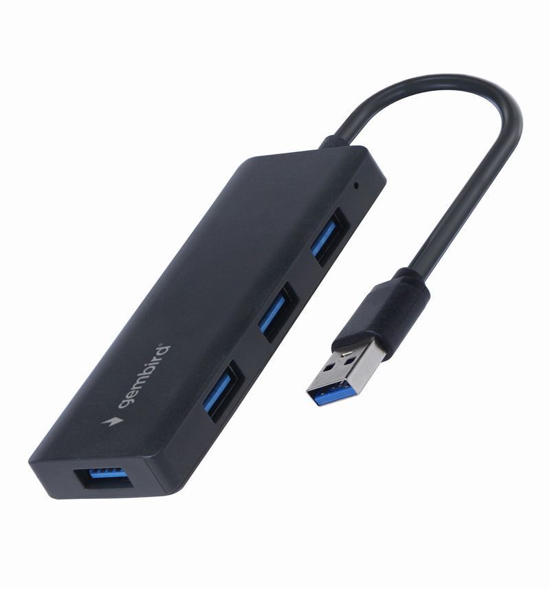 Хаб Gembird на 4 порти USB 3.1 чорний фото1
