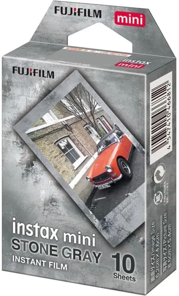 Фотобумага Fujifilm INSTAX MINI STONE GRAY (54х86мм 10шт) фото1