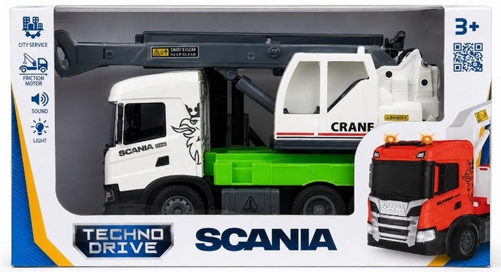 Автомодель TechnoDrive серії Big Truck Автокран Scania (світло, звук) (OC-6404) фото1